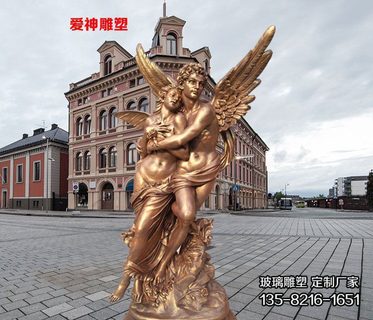 廣場(chǎng)戶外玻璃鋼仿銅情侶愛(ài)神雕塑 廣場(chǎng)戶外玻璃鋼仿銅情侶愛(ài)神雕塑