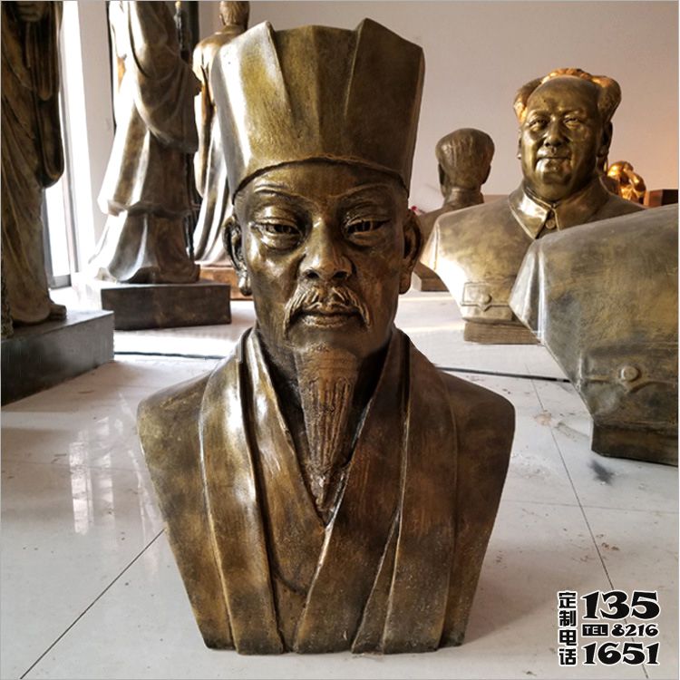 校園名北蘇詩(shī)人玻璃鋼仿銅蘇軾頭像雕塑 校園名北蘇詩(shī)人玻璃鋼仿銅蘇軾頭像雕塑