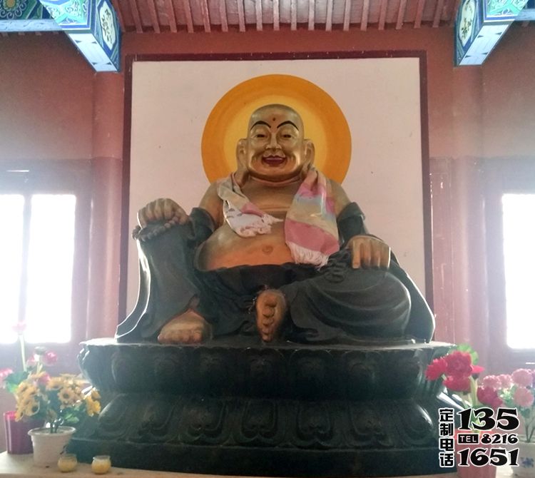 大型玻璃鋼彩繪寺廟景區供奉彌勒佛雕塑 大型玻璃鋼彩繪寺廟景區供奉彌勒佛雕塑