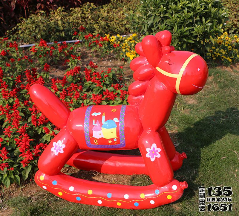 紅色木馬動(dòng)物座椅玻璃鋼雕塑卡通裝飾品園林景觀擺件 紅色木馬動(dòng)物座椅玻璃鋼雕塑卡通裝飾品園林景觀擺件